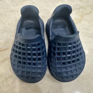 Kids Navy Blue Slip-On Shoes